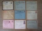 54 oude enveloppen met reclame opdruk, Postzegels en Munten, Brieven en Enveloppen | België, Ophalen of Verzenden, Envelop