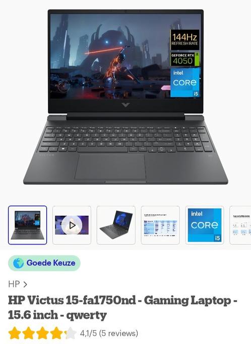 Gaming Laptop HP Te ruil, Computers en Software, Windows Laptops, Zo goed als nieuw, 15 inch, SSD, 4 Ghz of meer, 16 GB, Qwerty