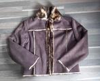 Kort jasje in pels, mt 44, synthetisch, Kleding | Dames, Jassen | Winter, Ophalen of Verzenden, Zo goed als nieuw, Maat 42/44 (L)