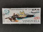 Venezuela 1974 - 100 jaar UPU - vliegtuig, schip, paard, Ophalen of Verzenden, Gestempeld, Zuid-Amerika