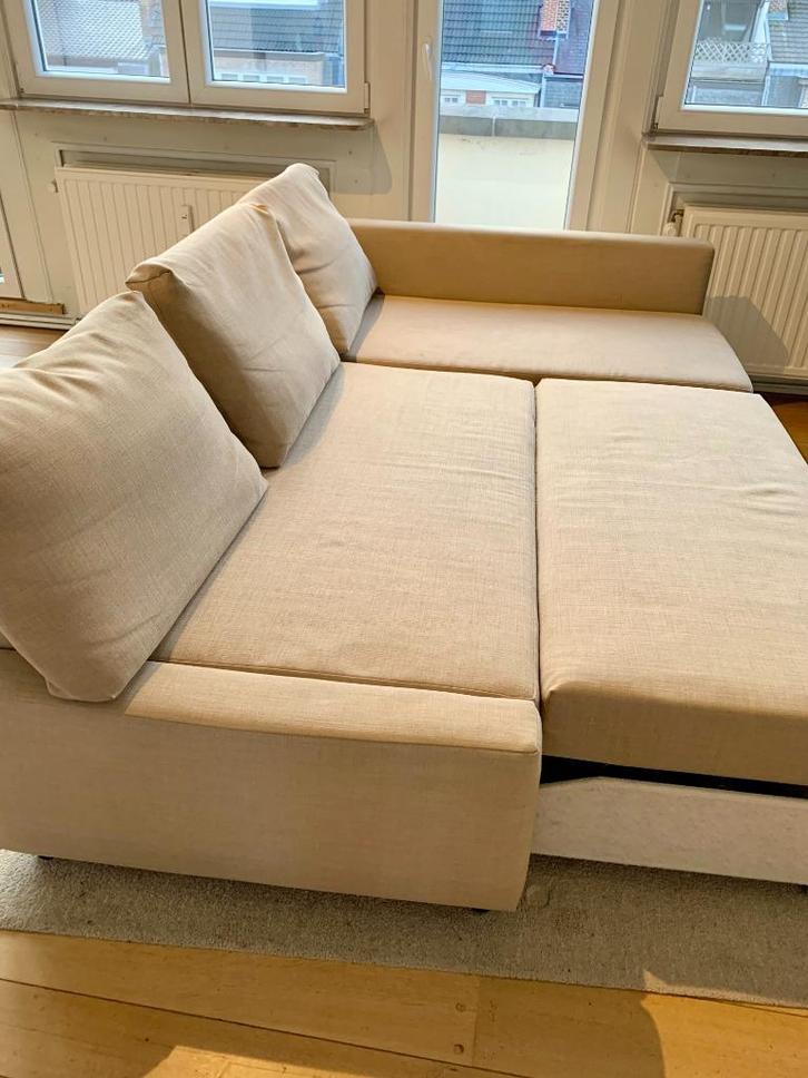 Canapé convertible Ikea FRIHETEN beige, Maison & Meubles, Canapés | Salons, Utilisé, Banc d'angle, Trois personnes, 200 à 250 cm