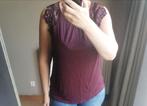Bordeaux Rode Shirt HM L Nette Top, H&M, Verzenden, Maat 42/44 (L), Nieuw
