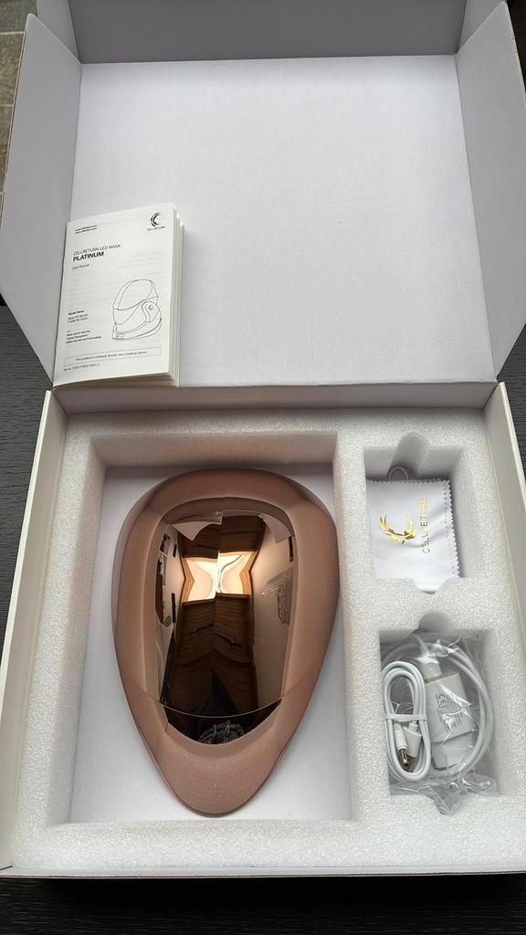 CELLRETURN LED Mask Platinum, Sport en Fitness, Gezondheidsproducten en Wellness, Zo goed als nieuw, Ophalen
