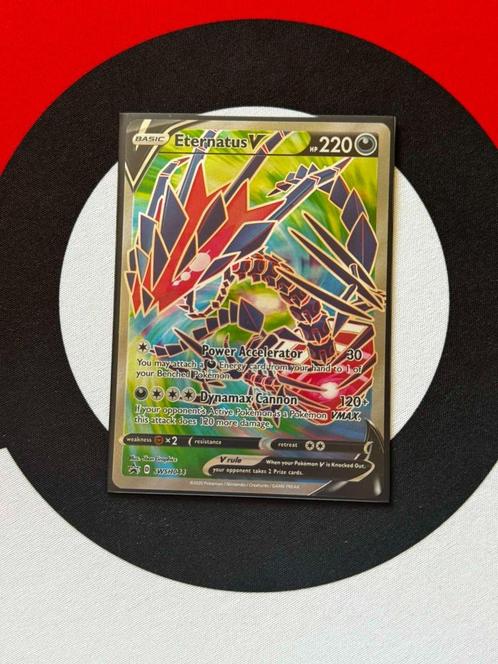 Pokémon - Eternatus V - SWSH044 Promo - NM, Hobby en Vrije tijd, Verzamelkaartspellen | Pokémon, Zo goed als nieuw, Losse kaart