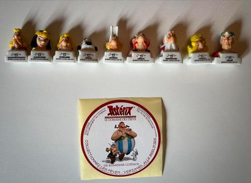 Asterix porseleinen beeldjes feves set van 9 + sticker, Collections, Personnages de BD, Neuf, Statue ou Figurine, Astérix et Obélix