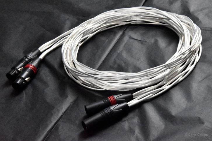 'The Crystal Clear XLR' audiophile interlink van ChrisCables, TV, Hi-fi & Vidéo, Câbles audio & Câbles de télévision, Neuf, Câble Interlink