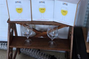 4*2 verres à dégustation 0.2 L "Fiers de nos bières"., Collections, Enlèvement ou Envoi, Neuf, Verre à bière