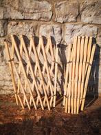 Barrière bois accordéon, Ophalen, Gebruikt, Hout