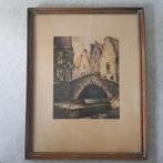 Hebbelinck Roger litho Peerdenbrug, Brugge, Antiek en Kunst, Kunst | Litho's en Zeefdrukken, Ophalen of Verzenden