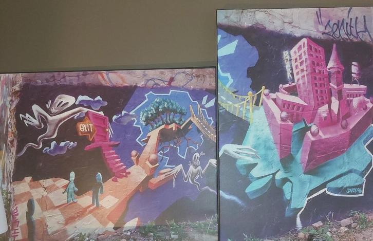 graffiti DUCK Antwerpen, Antiek en Kunst, Kunst | Tekeningen en Fotografie, Verzenden