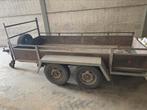 Aanhangwagen geremd dubbelsas, Ophalen, Gebruikt