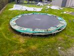 Trampoline op grond, Ophalen