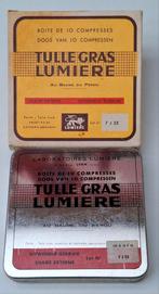 Oude gevulde Blikken doosje Tulle gras Lumiere, Ophalen of Verzenden