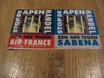 Sabena Air France Stop de Apen Handel Stickers, Verzamelen, Ophalen of Verzenden, Bedrijf of Vereniging