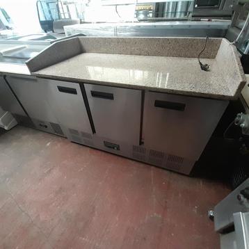 Table a pizza/comptoir frigo/evier 2m20/chariot gastro, Enlèvement, Utilisé, Refroidissement et Congélation