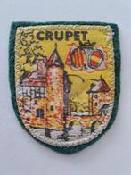 Vintage Ecusson / Patch - Crupet Belgique, Ophalen of Verzenden, Zo goed als nieuw, Button