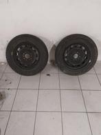 4 Stalen velgen met all season banden, Auto-onderdelen, Ophalen, Gebruikt, 16 inch, 205 mm