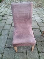 Stoelhoezen Leenbakker taupe 12 stuks, Huis en Inrichting, Stoelen, Gebruikt, Bruin, Ophalen of Verzenden, Stof