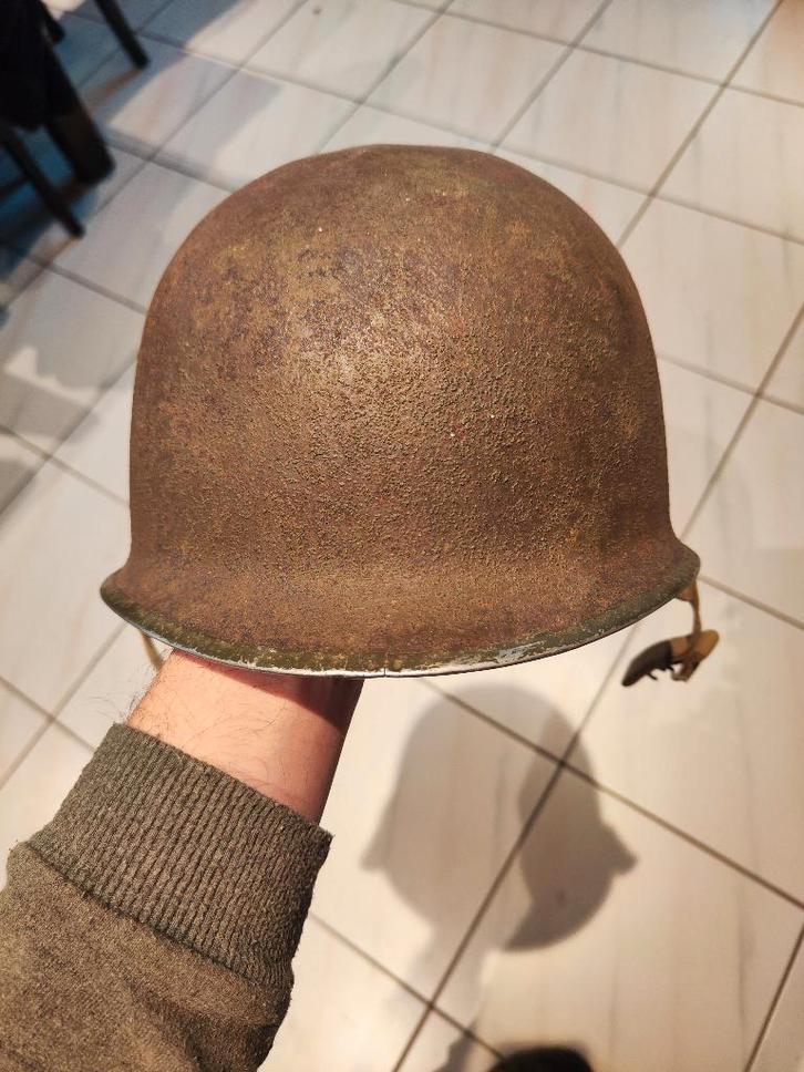 Casque us ww2, Verzamelen, Militaria | Tweede Wereldoorlog, Landmacht, Helm of Baret, Ophalen of Verzenden