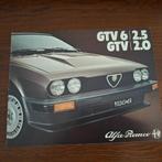 Alfa Romeo  GTV 6 2.5 - GTV 2.0   1981, Boeken, Auto's | Folders en Tijdschriften, Ophalen of Verzenden, Nieuw, Alfa Romeo