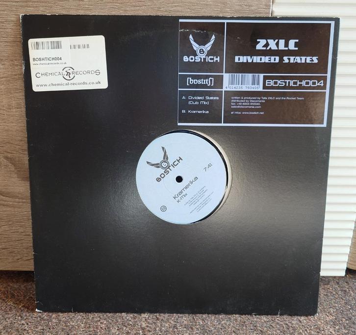 2XLC – Divided States (12'' Vinyl), Cd's en Dvd's, Vinyl | Dance en House, Zo goed als nieuw, 12 inch, Verzenden