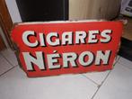 Plaque émaillée cigares Neron double face, Ophalen of Verzenden