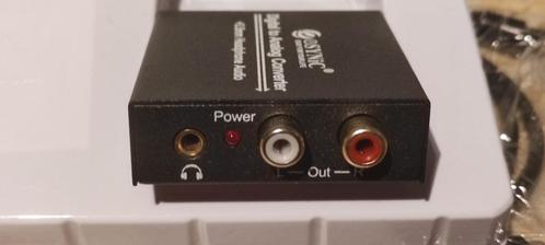 Optisch naar RCA-converter, 192 kHz audio-omzetter, Audio, Tv en Foto, Converters, Nieuw, Ophalen of Verzenden