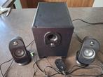 Logitech computer speakers, Zo goed als nieuw, 60 tot 120 watt, Front, Rear of Stereo speakers, Ophalen