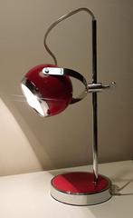 vintage eyeball Leitmotiv tafellamp rood en chroom, Huis en Inrichting, Ophalen of Verzenden, Gebruikt, Metaal
