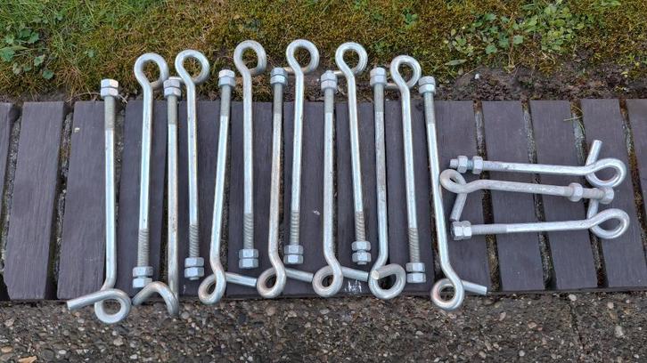 NIEUWE schommelhaak oogbout krulhaak zwenkhaak krulbout M12, Doe-het-zelf en Bouw, IJzerwaren en Bevestigingsmiddelen, Nieuw, Ophalen