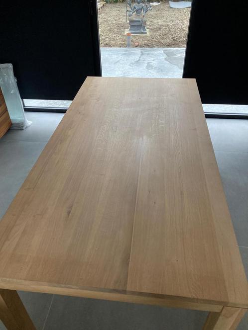 Massieve eikenhouten tafel – 200 x 100 cm, Huis en Inrichting, Tafels | Eettafels, Eikenhout, Ophalen