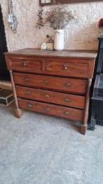 mooie oude/vintage ladekast (commode) met 5 laden., Enlèvement