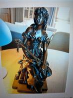 Bronze Hippolyte Moreau (1832-1926): De mandolinespeler, Antiek en Kunst, Ophalen, Brons