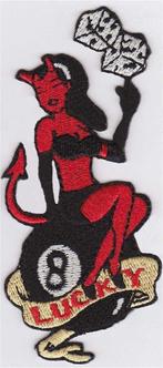 8 Ball She Devil stoffen opstrijk patch embleem #3, Motoren, Verzenden, Nieuw