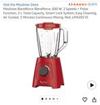 Rode mixer, Ophalen of Verzenden, Zo goed als nieuw, Blender