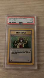 Pokemon Gym Heroes Erika 16/132 holo PSA 9, Ophalen of Verzenden, Foil