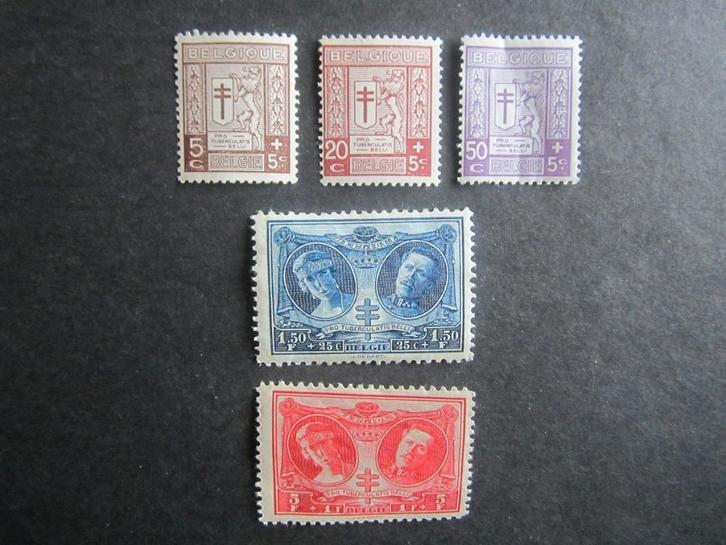 Timbres Belgique - N240 à 244 (x) - 2,50Eur, Timbres & Monnaies, Timbres | Europe | Belgique, Non oblitéré, Timbre-poste, Maison royale