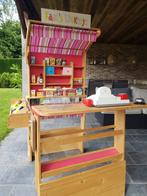 Houten speelgoedwinkeltje incl accesoires, Kinderen en Baby's, Speelgoed | Buiten | Speelhuisjes, Ophalen, Gebruikt, Hout