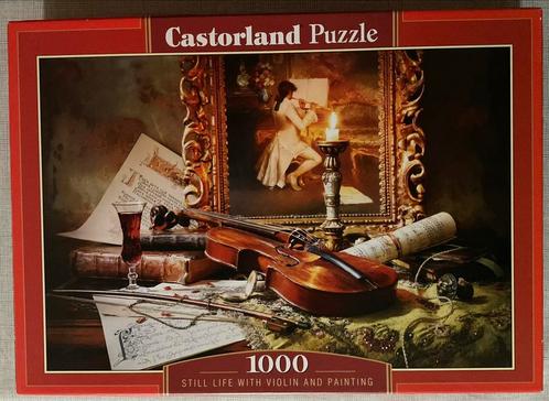 Castorland Vioolpuzzel 1000p, Hobby en Vrije tijd, Denksport en Puzzels, Zo goed als nieuw, Legpuzzel, Ophalen of Verzenden