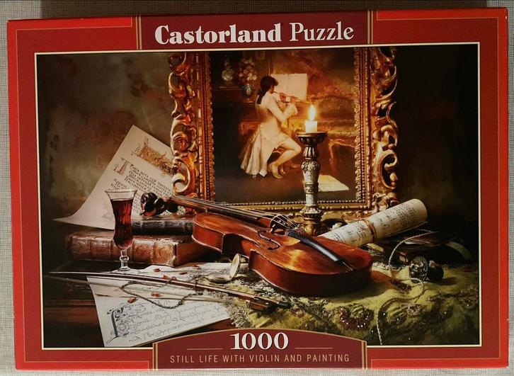 Castorland Vioolpuzzel 1000p, Hobby en Vrije tijd, Denksport en Puzzels, Zo goed als nieuw, Legpuzzel, Ophalen of Verzenden