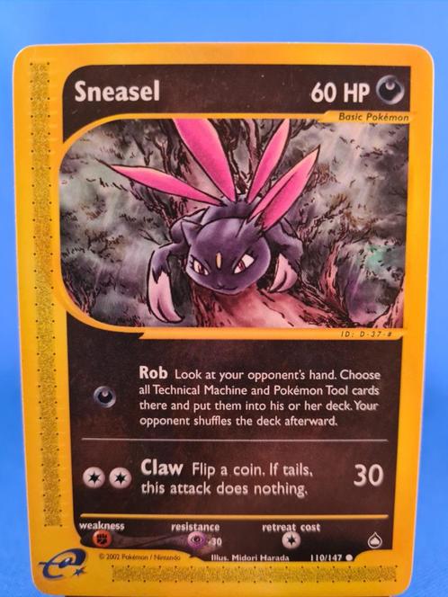 Sneasel 110/147 - Aquapolis, Hobby en Vrije tijd, Verzamelkaartspellen | Pokémon, Gebruikt, Verzenden
