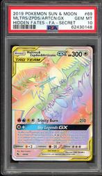 Moltres & Zapdos & Articuno GX PSA 10 - 69/68 - Hidden Fates, Hobby en Vrije tijd, Verzamelkaartspellen | Pokémon, Verzenden, Zo goed als nieuw