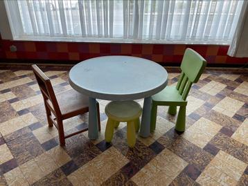Kindertafel en stoelen beschikbaar voor biedingen