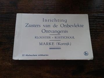 Marke (Kortrijk) - klooster en kostschool zichtkaarten 1842 beschikbaar voor biedingen