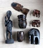 Lot Afrika kunst houten beelden statue en bois Congo Zaire, Enlèvement ou Envoi