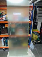 Te Koop Glazen deur in melkglas, Doe-het-zelf en Bouw, Ophalen, Minder dan 80 cm, Binnendeur, 200 tot 215 cm