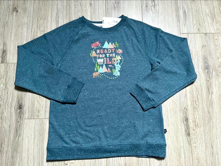 Gespikkelde grijsblauwe sweater NIEUW 164 - 14 jaar, Kinderen en Baby's, Kinderkleding | Maat 164, Nieuw, Jongen, Trui of Vest