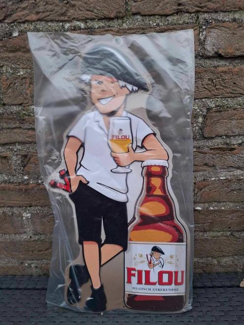 Reclamebord Filou bier, Verzamelen, Biermerken, Nieuw, Reclamebord, Plaat of Schild, Ophalen of Verzenden