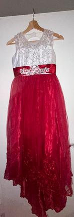 Robe de princesse rouge pour petite fille, Meisje, Zo goed als nieuw, 146 t/m 152
