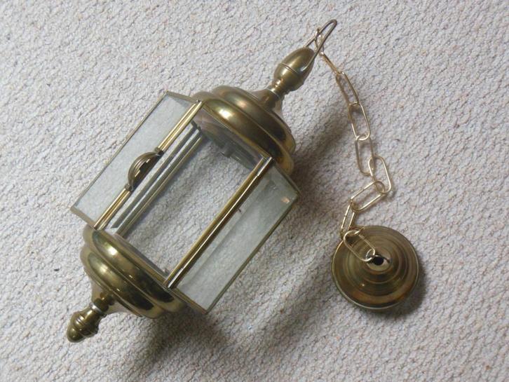 Beschadigde koperen hanglamp, Antiek en Kunst, Antiek | Brons en Koper, Koper, Ophalen of Verzenden